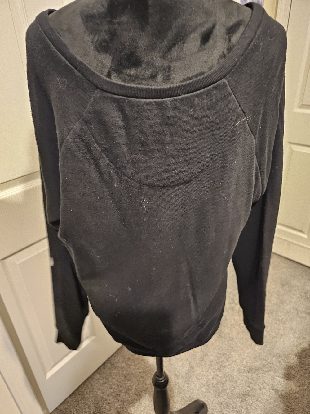 torrid Black Crewneck Sweater with Blue and Cream Sugar Skull - Picture 3 of 4